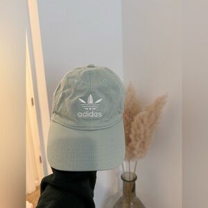 Adidas Pastel Mint Green Cap with White Logo